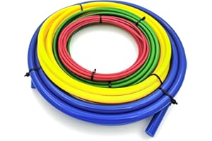 TRENHIVSTO 4Pcs HVAC Copper Pipe Bender Kit - 1/4", 3/8", 1/2", 5/8" Tube Bending Strips (13ft Each) for Air Conditioner & Refrigerator Repair - PE Plastic Protector Prevents Kinks & Cracks