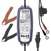 Tecmate Optimate 2 Duo, TM-551, Bronze Series: 5-Step 12V / 12.8V 2A Sealed Battery Charger &amp; maintainer, Blue