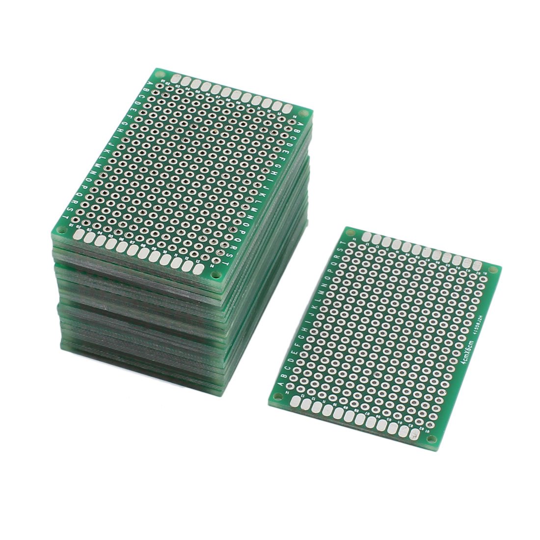 Sourcingmap 22 Pcs Double-Side Prototype Solderable Paper Universal PCB Board 4 x 6cm