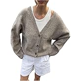 SweatyRocks Women's Button Down V Neck Cardigans Long Sleeve Knitted Sweater Jacket Outwear