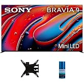 Sony K65XR90 65 Inch XR90 Series Bravia Mini LED HDR QLED 4K Google TV with a Walts TV Medium Full Motion Mount for 32"-65" Compatible TV's and Walts HDTV Screen Cleaner Kit (2024)