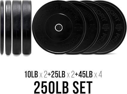 230 lb bumper plate set