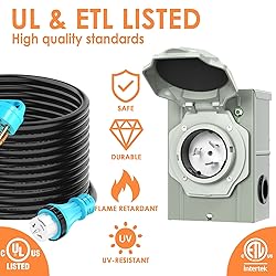 CircleRiver 50 Amp 100 Feet Generator Cord and