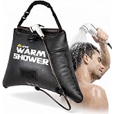 suvast Solar Shower Bag, 4 Gallon/15L, TPU Portable Solar Shower for Camping &amp; Outdoor Cleaning, with Hose and Carry Bag