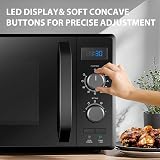 Toshiba 900W 23L Microwave Oven with 1050W Grill, 8 Auto Menus, Black view 4
