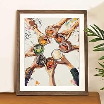 Amazon.com: Cheers Print Cheers Sign Bar Cart Wall Decor ...