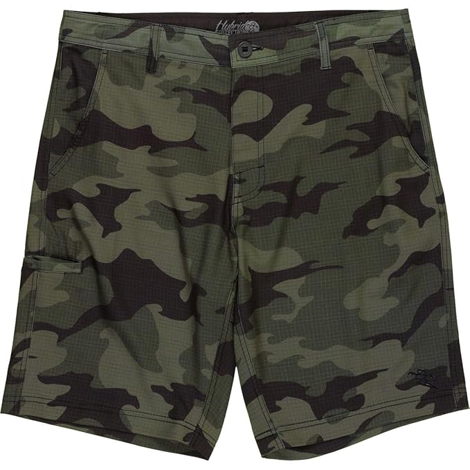 Buy DAHUI Mens Hybrid Stretch Board Shorts (28, Olive Camo) at Amazon.in