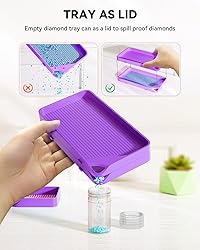 ARTDOT 30-Piece Stackable Tray Set for Diamond Art