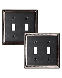 TREEWELL 2-Pack Double Toggle Light Switch Cover