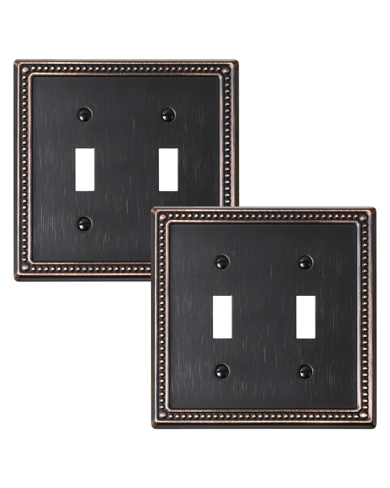 TREEWELL 2-Pack Double Toggle Light Switch Cover