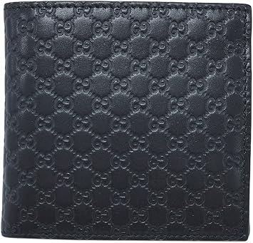 Amazon アウトレット グッチ Gucci 財布 1000 メンズ 二つ折り 小銭付き マイクログッチッシマ ブラック 並行輸入品 シューズ バッグ