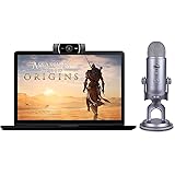 Logitech C922x Pro Stream Webcam + Blue Yeti Assassin's Creed Origins Bundle – Full 1080p HD Camera – Multi-Pattern Condenser USB Microphone for Streaming