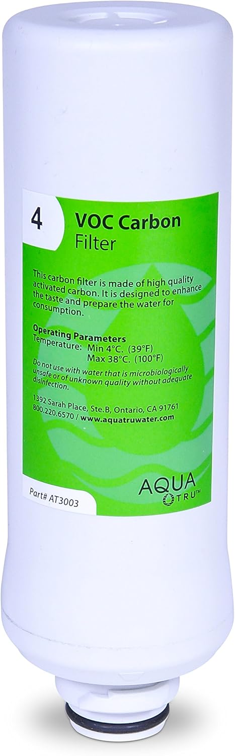 AQUA TRU Replacement VOC Filter (Stage 4) for Countertop Reverse Osmosis Water Filter Purification System: Home & Kitchen