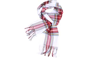 TZ Promise Herringbone Houndstooth Checked Pattern Cashmere Feel Classic Soft Luxurious Winter Scarf For Men Women