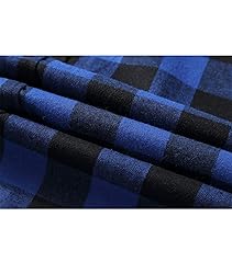 ZITY Men's Flannel Hoodie Shirts Casual Button Down