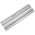 Benchmark Tools 4865 6 inch Precision Double Square Replacement Blade 4R Graduations (1/8, 1/16, 1/32 and 1/64) Hardened Stainless Steel (6" Replacement Blade)