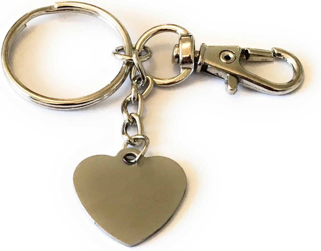 FizzyButton Gifts World's Best Nana heart keyring handbag charm with turquoise gift box, Silver - Image 3