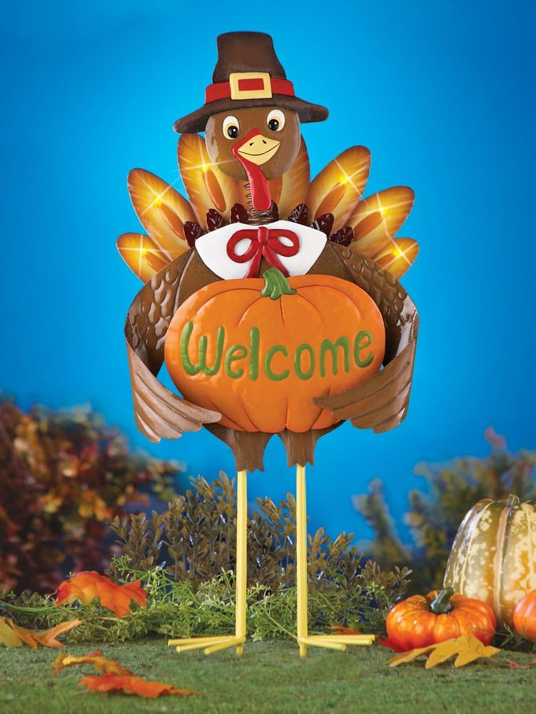 Outdoor Garden Yard Decor 23 Metal 3d Turkey Stake For Thanksgiving And Fall Decorations Outdoor Decor Patio Lawn Garden Operatorinesemurialdo It