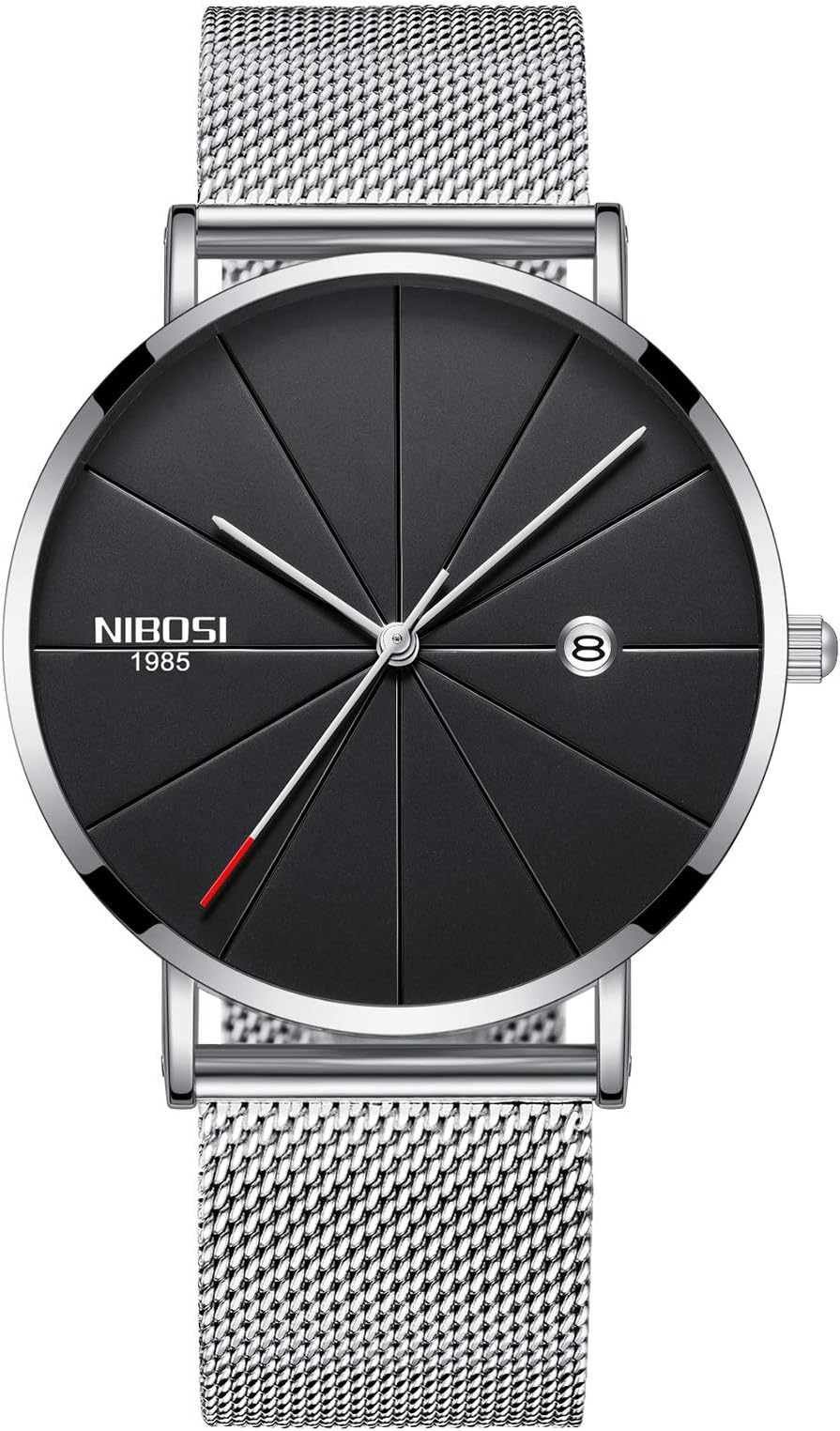 NIBOSI Analogue Black Dial Men's Watch
