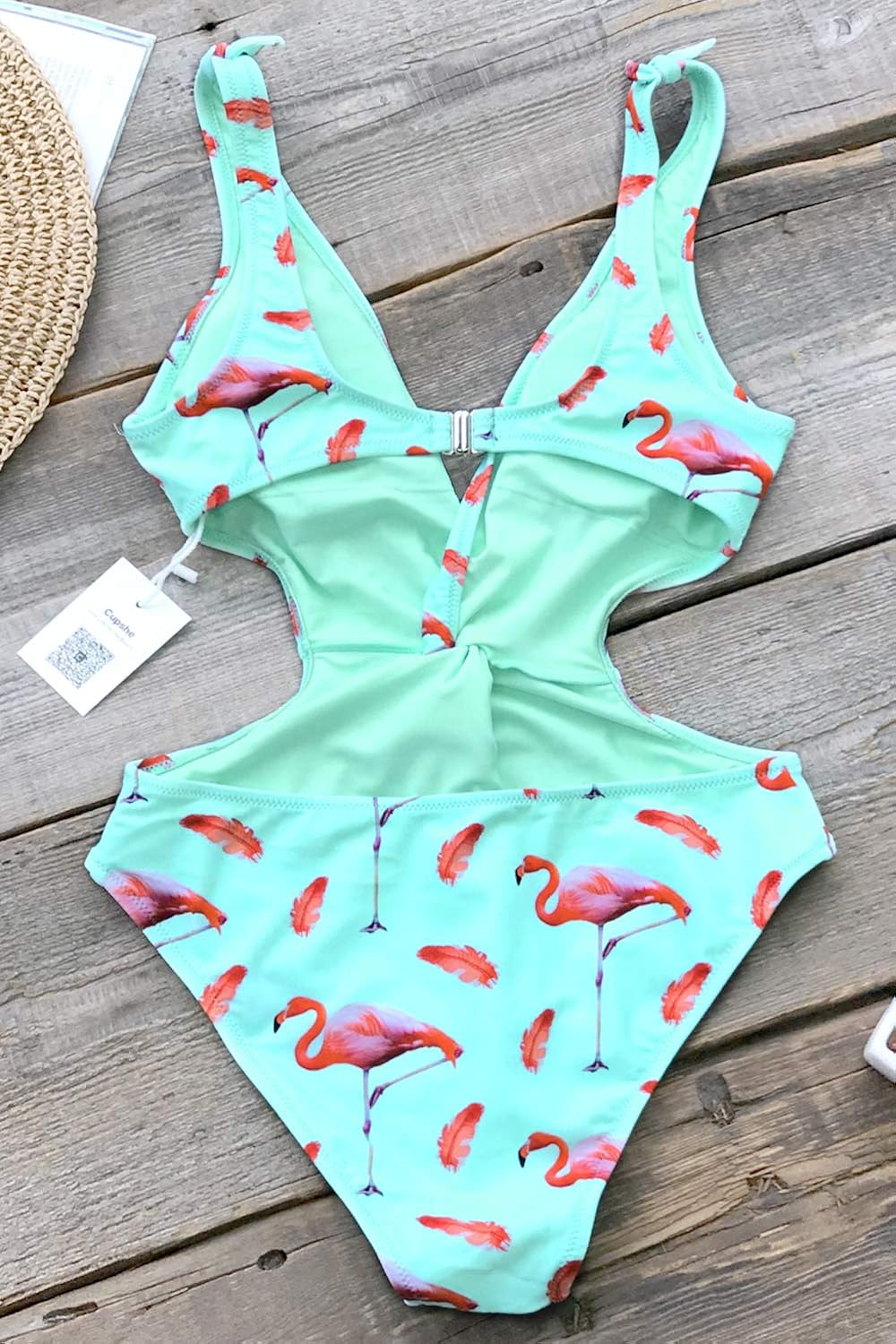 cupshe flamingo one piece
