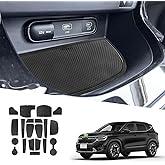 2026 Seltos Door Slot Mats for Kia Seltos 2026 Accessories Cup Holder Inserts Center Console Liner Compatible with 2021 2022 2023 2024 2025 2026 Kia Seltos LX/S/EX/SX/X-Line(20 PCS/Sets)