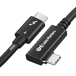 Cable Matters 40Gbps Right Angle Thunderbolt 4