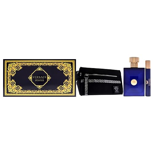 Versace Dylan Blue For Men Piece Gift Set (Eau De Toilette Spray