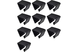 SUQ I OME 10 Pack of Patio Outdoor Sectional Rattan Wicker Sofa Furniture Connector Fastener Clips, Suit for Tube Width 1.61 inches. (1.61 inch,S)