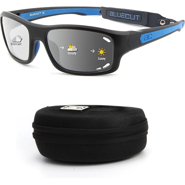 Pickleball Eye Protection BLUE CUT Sports Goggles Photochromic - Main Image
