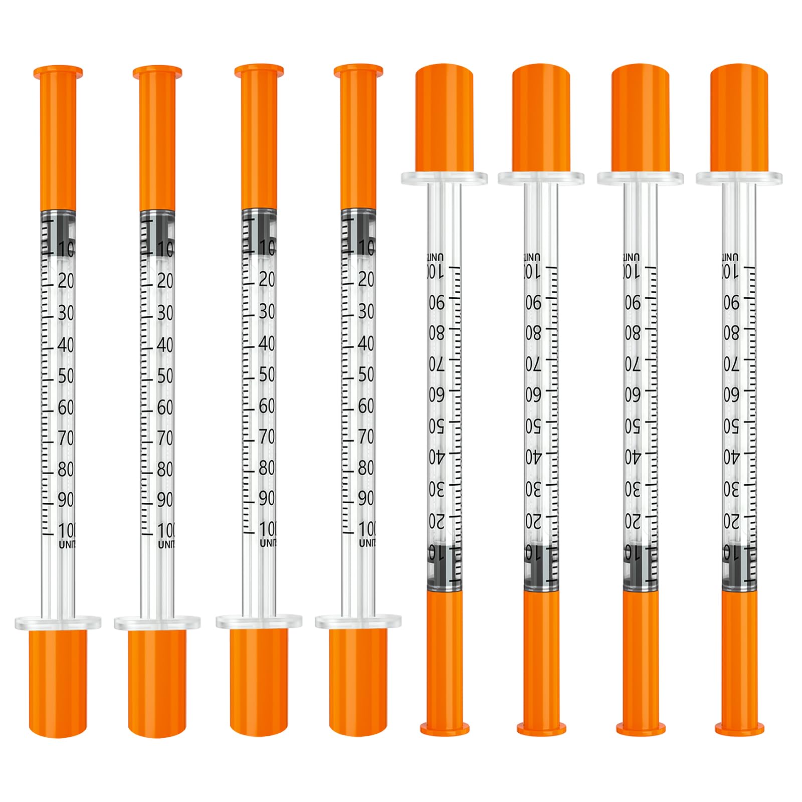 Photo 1 of Jeringas, 1mL 31G 1/2" (12.7mm) jeringas con agujas para inyectar, Empaque Individual | Individually Wrapped, 100 Pack