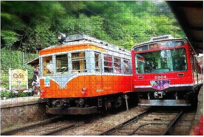 Amazon 1000ピース ジグソーパズル 風景 箱根登山鉄道の電車 子供 おもちゃ 室内 プレゼント 誕生日プレゼント 女の子 男の子 知育玩具 おもちゃ おもちゃ