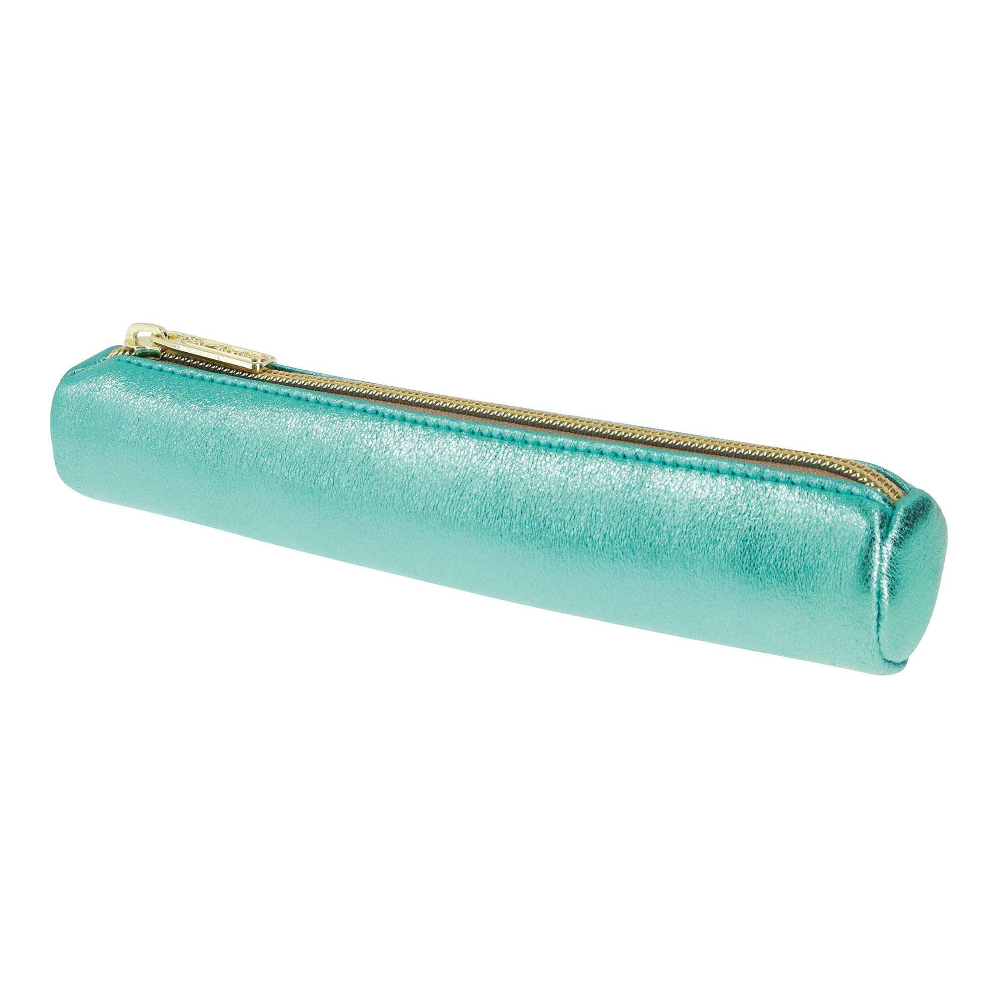 Herlitz 50033317 Round Mini Pencil Case Metallic Gold, Turquoise, Turquoise
