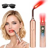 Handheld Red Light Therapy for Skin Appearance, for Muscle Relaxation, Joint Comfort, and Wellness for Knee, Portable 660nm 810nm 850nm 940nm Infrared Light with Dual Modes and Detachable Tip