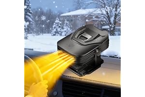 Chauffage de voiture, 12 V 150 W, ventilateur de chauffage/refroidissement portable 2 en 1, chaud pour l'hiver, dégivreur de 