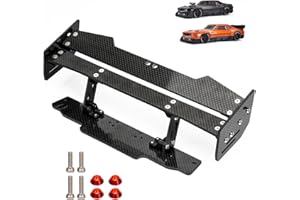 MOSHNOLY Carbon Fiber Tail Wing Rear Compatible with Arrma 6S 1/7 Felony RC,3 MM Thick Carbon Rear Spoiler Upgrades Replace Parts for RC Vehicle Scale Accessories ARA480041(1:7 6S Felony-Simulated Style)