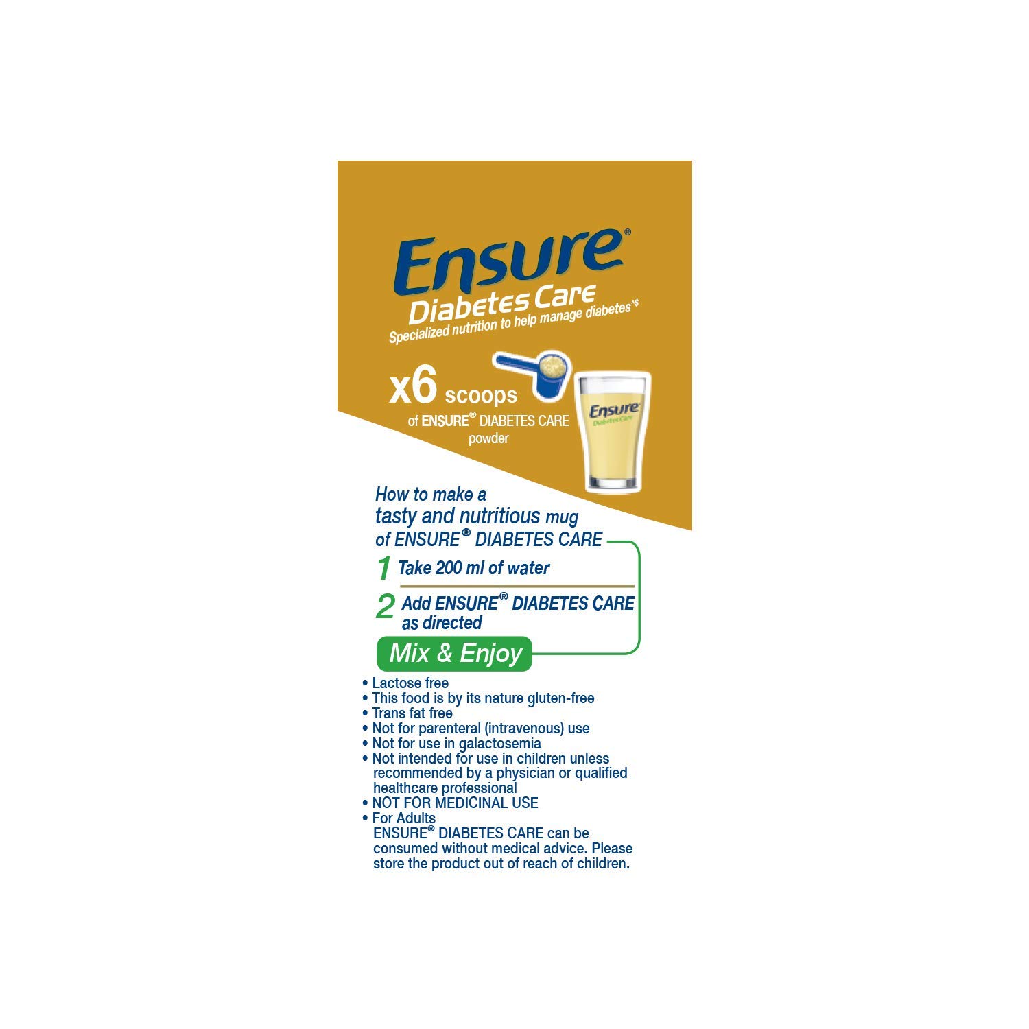 Ensure Diabetes Care Adult Nutrition Health Drink 400g (Vanilla) Buy