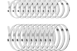 Glarks 20pcs 45-80mm 45-170mm CV Boot Clamp Set, Stainless Steel Drive Shaft CV Clamp, Drive Shaft CV Boot Band Clamps, CV Jo