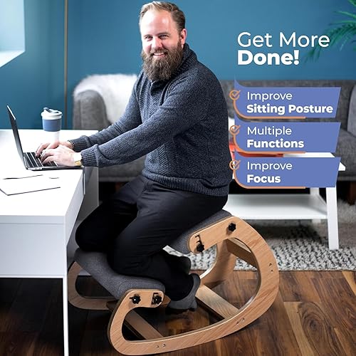 Kneeling Chair Rocking Ergonomic- for Home Office Adjustable