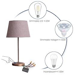 Zeifun Touch Lamp Switch 2 Pack, Touch Lamp Control