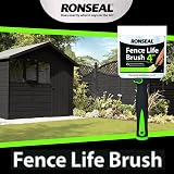 Ronseal CLEAR Fence Life Brush 37076 for Fence Coatings Wide Head Comfort Handle view 6