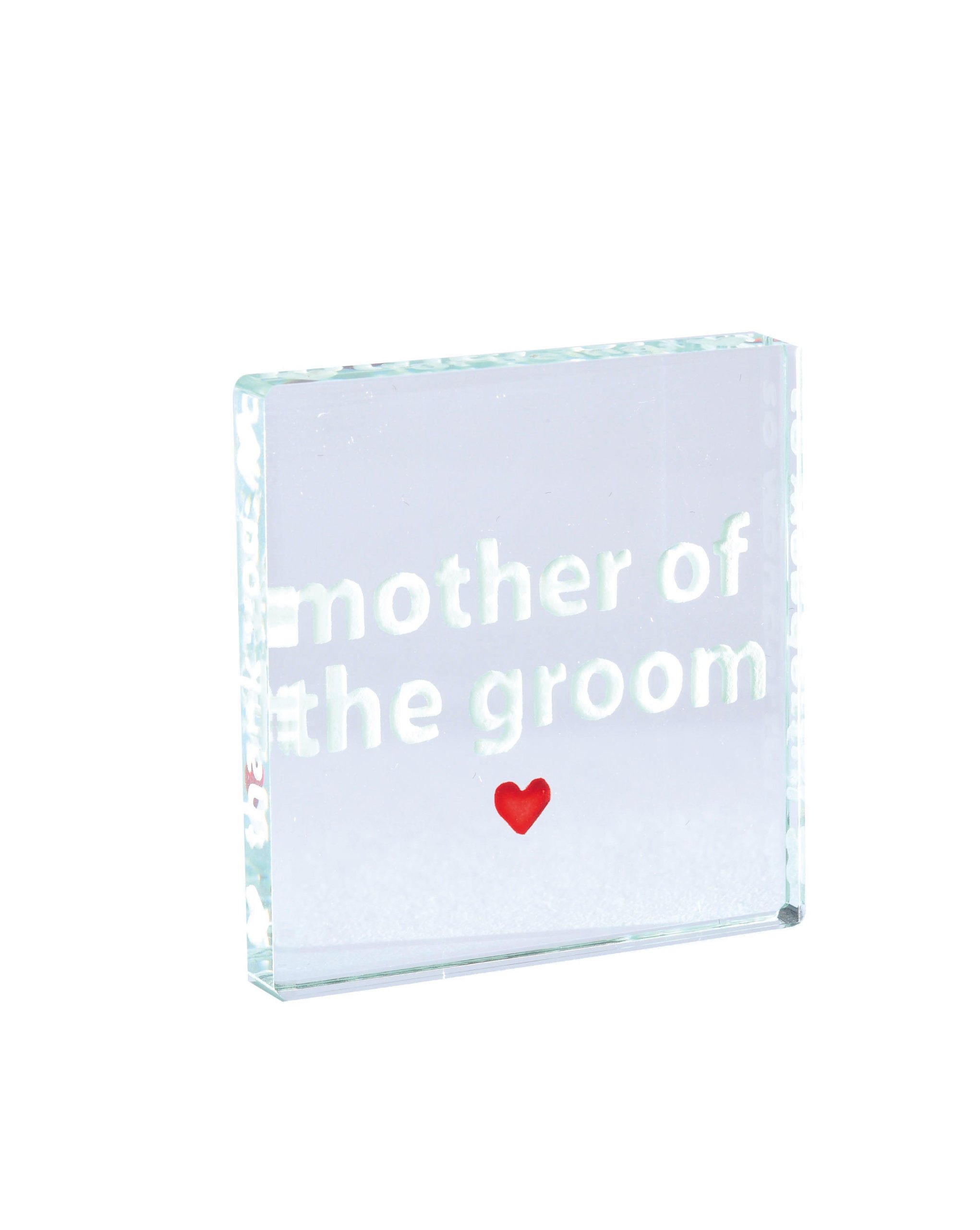 Spaceform Miniature Token, Silver/Red, 40 x 40 x 6 mm