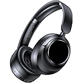 Hybrid Active Noise Cancelling Headphones, 120Hrs Playtime Bluetooth Headphones Hi-Res Audio HD Clear Call with 5 ENC Mics, HiFi Stereo Wireless Headphone Over Ear Foldable for Travel Office Game