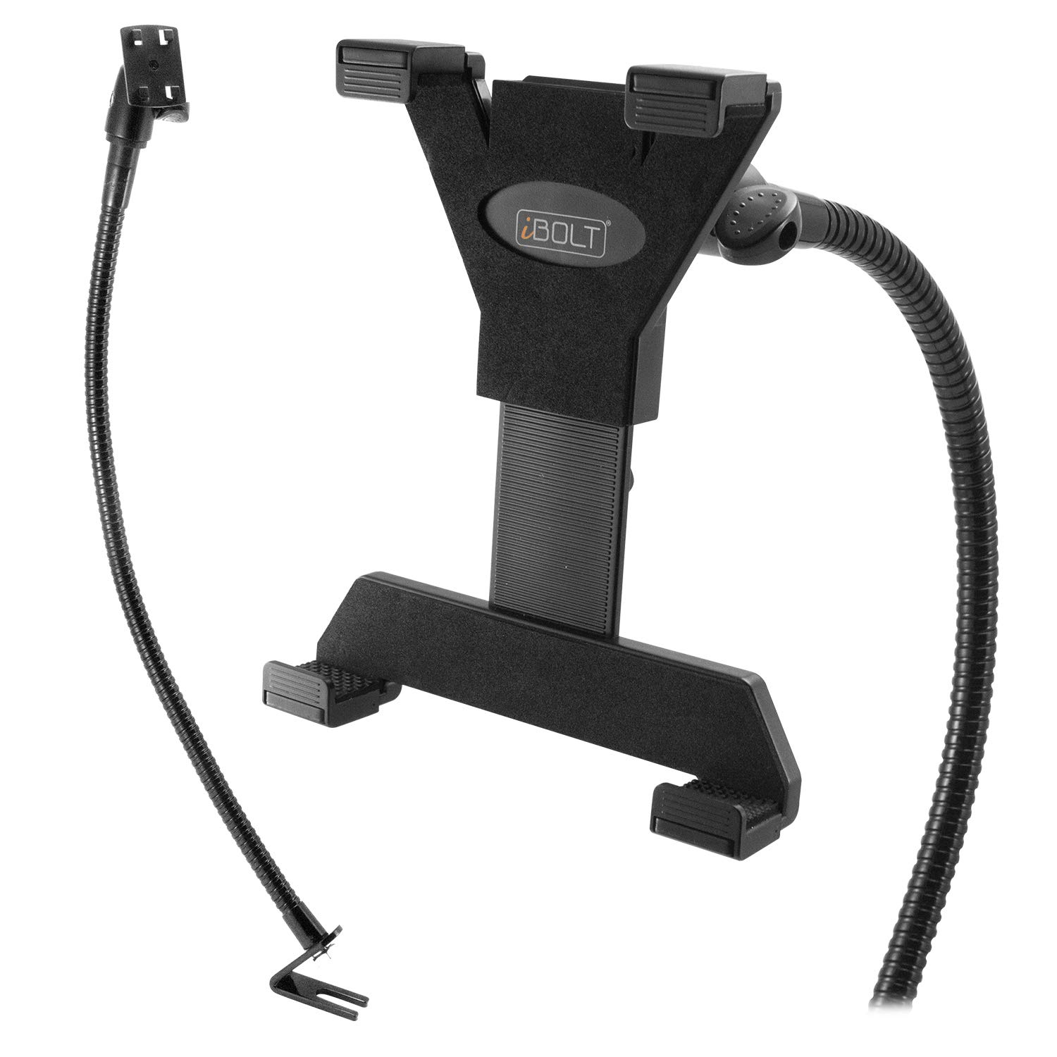 iBolt TabDock Flexpro Fleet- Heavy Duty Metal Seat Rail Mount for All 7"" - 10"" Tablets (iPad, Nexus, Samsung Galaxy Tab) for Cars, Vans, Large Trucks : Great for Telematics and Fleets