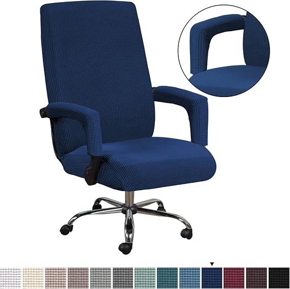 High Stretch Office Chair Cover, Jacquard Computer Office Chair Covers
