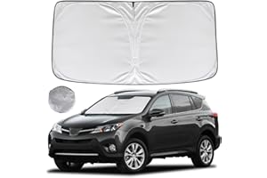 KAYZT Windshield Sun Shade for Toyota RAV4 2013-2018 RAV-4 Foldable Sunshade SUV Front Window Custom Fit Accessories