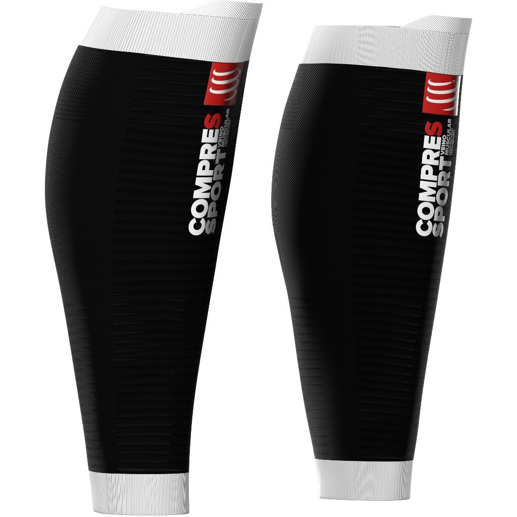 COMPRESSPORT Adult R2 OXYGEN Black T4 Calf Sleeve, Black
