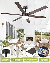 Vaczon 60 Inch Large Ceiling Fans with Lights and