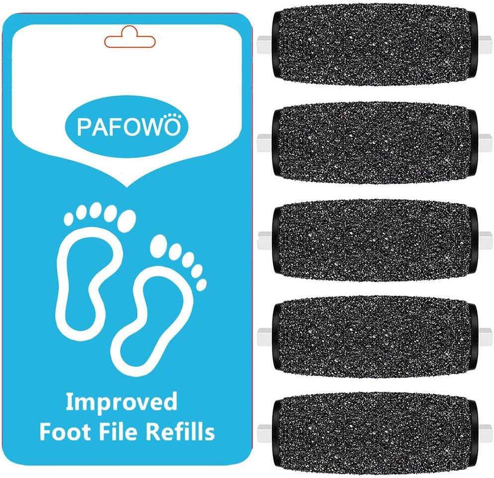 5 Extra Coarse Replacement Roller Refill Heads Compatible With Amope Pedi Perfect Electronic Foot File with Diamond Crystals