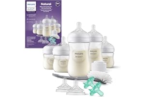 Philips AVENT Natural Baby Bottle with Natural Response Nipple, Newborn Baby Gift Set, SCD838/02