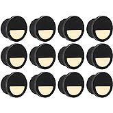 GKOLED 12 Pack Recessed Low Voltage LED Step Riser Light, Diameter 1" Mini Size Landscape Lighting for Outdoor Deck Stair Railing Post, 12V 3000K, Die-cast Aluminum, Black Powder Coated, UL-Listed
